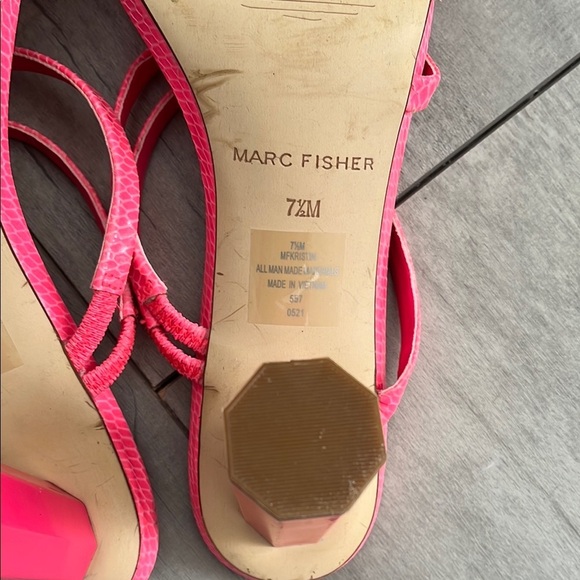 MARC FISHER Colorful Strappy Heeled Sandals, Size 7.5 - Picture 9 of 9